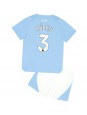 Billige Manchester City Ruben Dias #3 Hjemmedraktsett Barn 2023-24 Kortermet (+ Korte bukser)